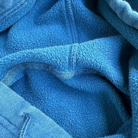 Gap Hoodie Adult Large Blue Spellout Logo Y2K Style Comfort Casual City Fall - Picture 4 of 8